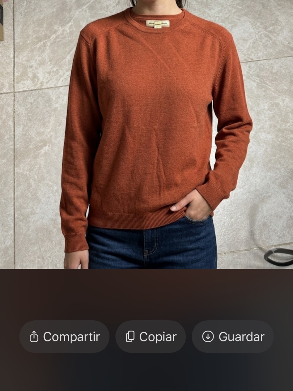 Tommy Bahama XL Man Crewneck Sweater in Burnt Orange good condition